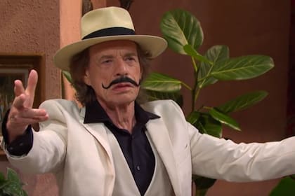 Mick Jagger sorprendió a todos con su actuación en un sketch de Saturday Night Live (Foto: Captura de Video / X @nbcsnl)