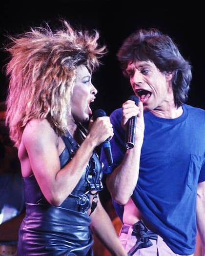 Mick Jagger y Tina Turner