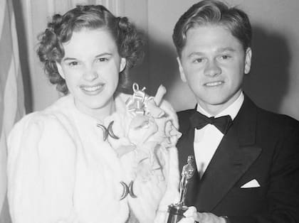 Mickey Rooney fue compañero de varias películas de Judy Garland