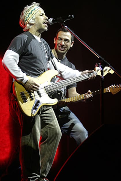 Micky y Piti, en un show de Los Piojos