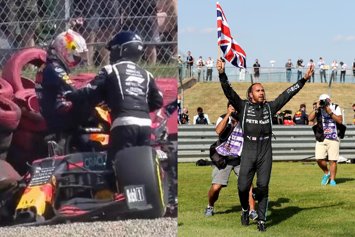 Mientras estaban realizándose estudios en el hospital, Max Verstappen vio por televisión los eufóricos festejos de Hamilton y eso lo enfureció