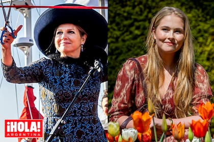 Mientras la soberana bautizó un barco, la mayor de sus herederas inauguró un jardín de tulipanes.