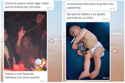 Mientras su madre está de viaje, Donatello sale de fiesta (Foto: Instagram @noeliamarzolok)