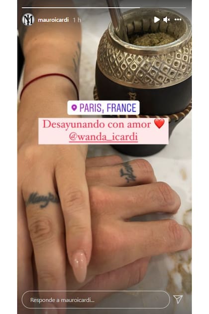 Mientras Wanda Nara asegura que están separados, Mauro Icardi da a entender que se reconcilió con su esposa