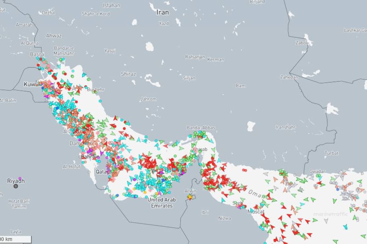 Miércoles 8 de abril: el movimiento de buques en el estrecho de Ormuz tras el anuncio de la tregua entre Irán y Estados Unidos.