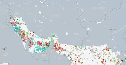 Miércoles 8 de abril: el movimiento de buques en el estrecho de Ormuz tras el anuncio de la tregua entre Irán y Estados Unidos.