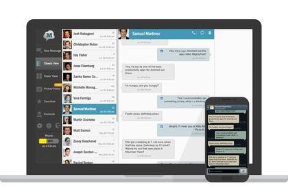 Mighty Text, para enviar SMS desde la PC usando al celular de puente