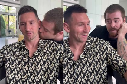 Migue Granados anunció que entrevistará a Lionel Messi con un hilarante video que incluyó un beso