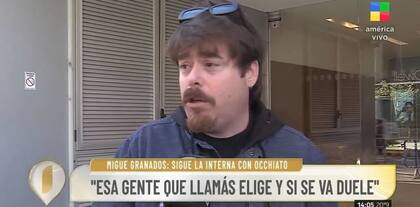 Migue Granados se refirió al enfrentamiento con Nico Occhiato (Foto: Captura TV)