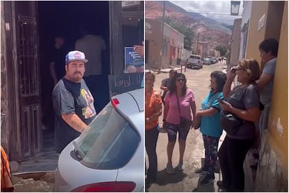 Migue Granados vivió un divertido y confuso episodio con un grupo de fans en Jujuy y su mujer lo compartió en redes (Foto: Captura de video)