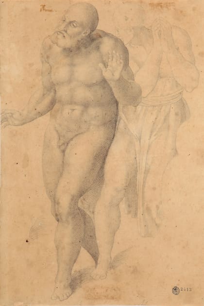 Miguel Ángel Buonarroti (Copia). Se cree que fue realizado por Daniele Ricciarelli, llamado Daniele da Volterra