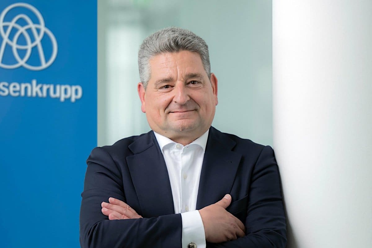 Miguel Ángel López Borrego, CEO global de Thyssenkrupp, visitó la Argentina