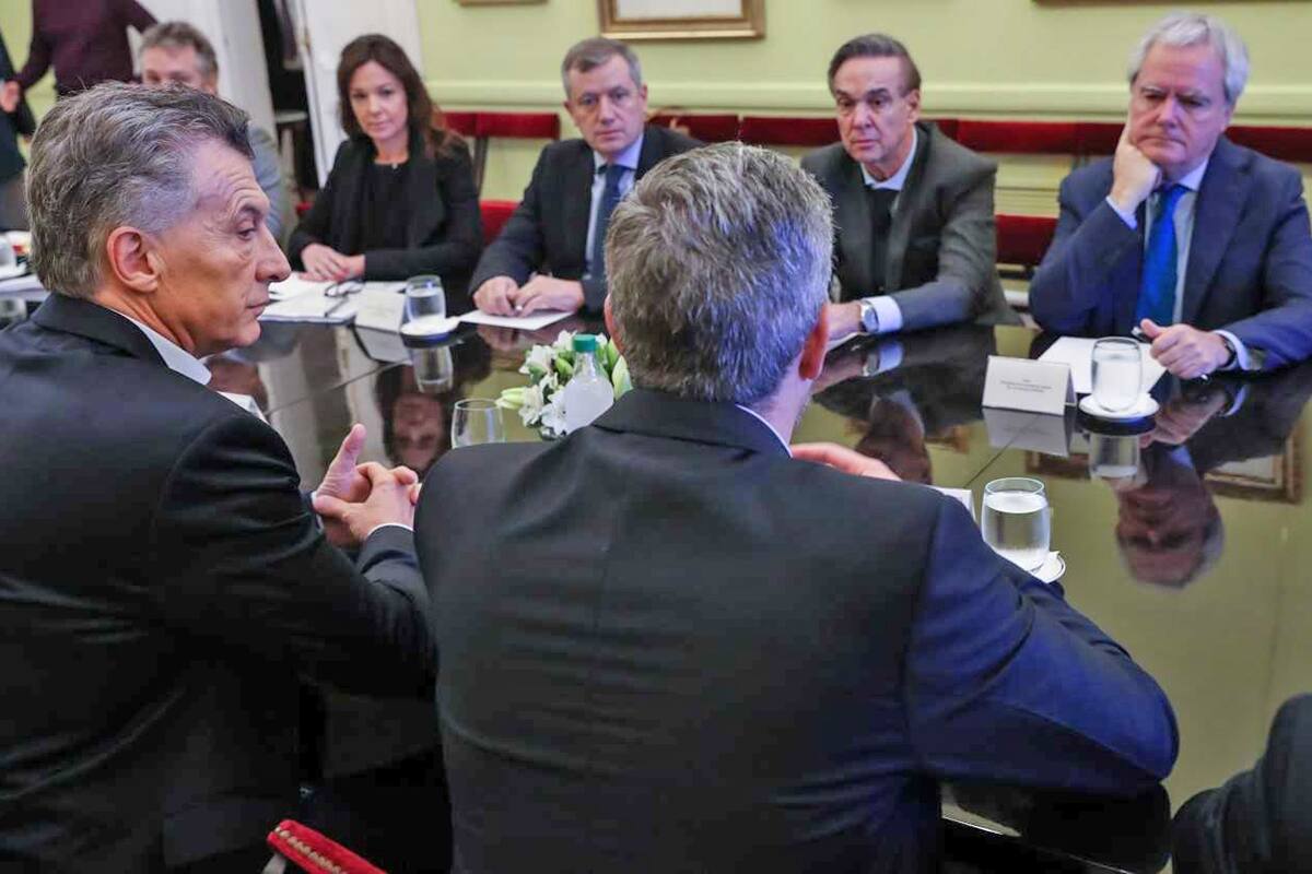 Miguel Ángel Pichetto participa de la reunión de gabinete en Casa Rosada