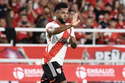 Miguel Borja sueña con prolongar su racha goleadora para conducir a River en las sucesivas instancias de la Copa Libertadores