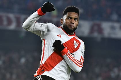 Miguel Borja viene de convertir dos goles frente a Libertad, en la victoria 2-0 en el Monumental, por la Copa Libertadores