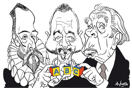 Miguel de Cervantes, Arturo Pérez-Reverte y Jorge Luis Borges