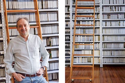 Miguel es productor y cuenta con un enorme archivo en su depto.