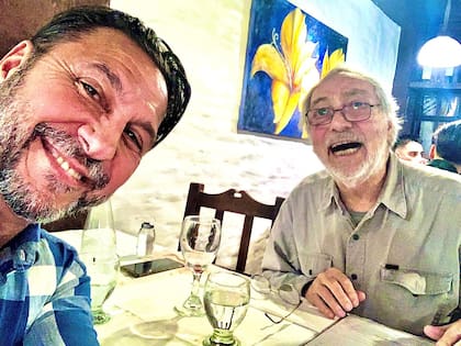 Miguel Habud y Luis Brandoni, en un reencuentro que ambos actores tuvieron años atrás