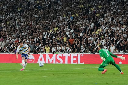 Miguel Merentiel convirtió el 2-0 que parecía encaminar definitivamente la serie; después, Boca sufrió hasta el final
