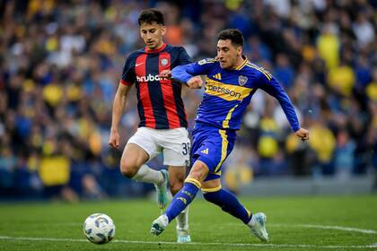 Miguel Merentiel le anotó a San Lorenzo la última vez que Boca lo recibió en la Bombonera
