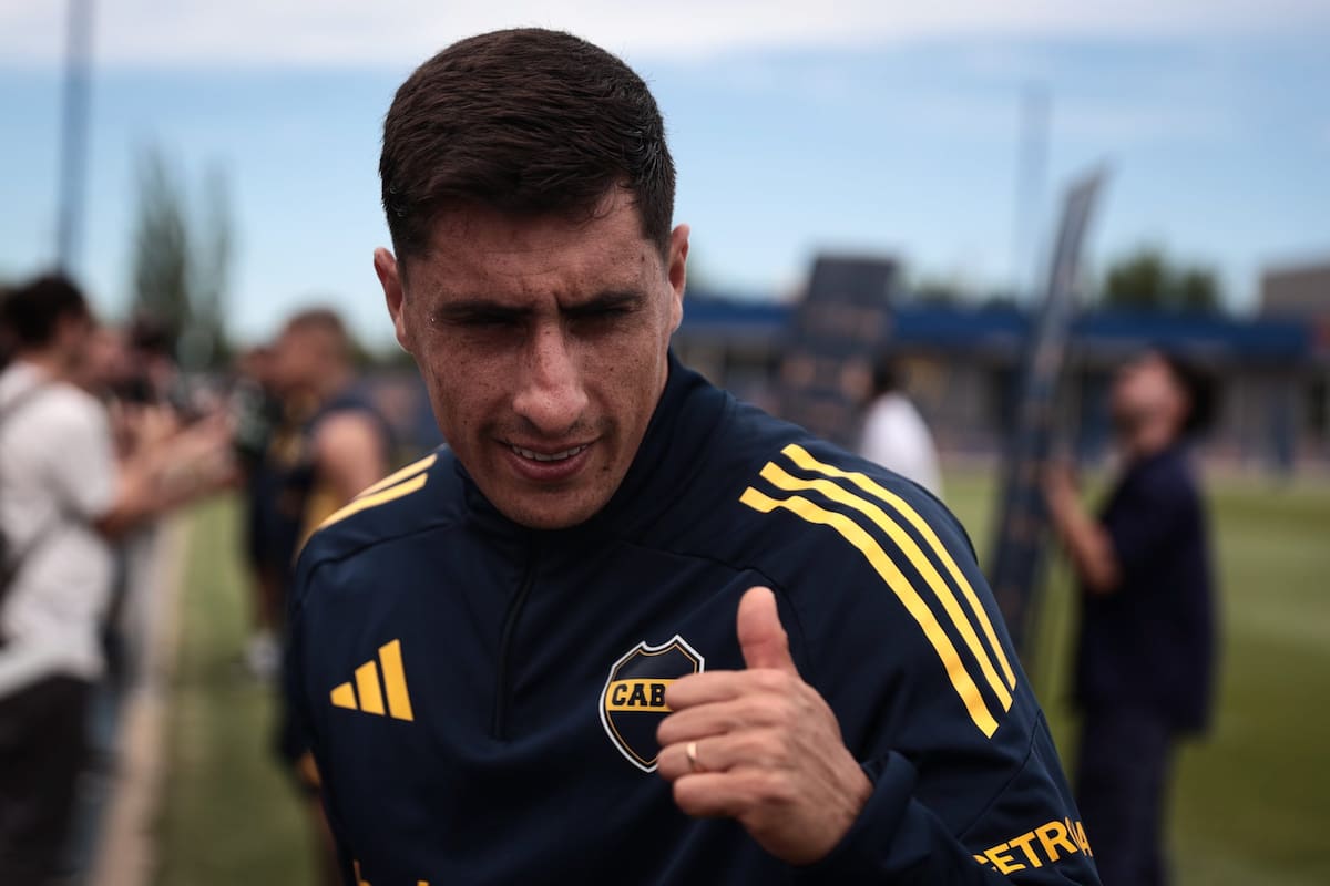 Miguel Merentiel y un gesto que refleja su "positivismo", mano a mano con LA NACION