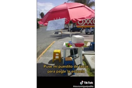 Miguel Padilla venció tacos para pagar sus estudio