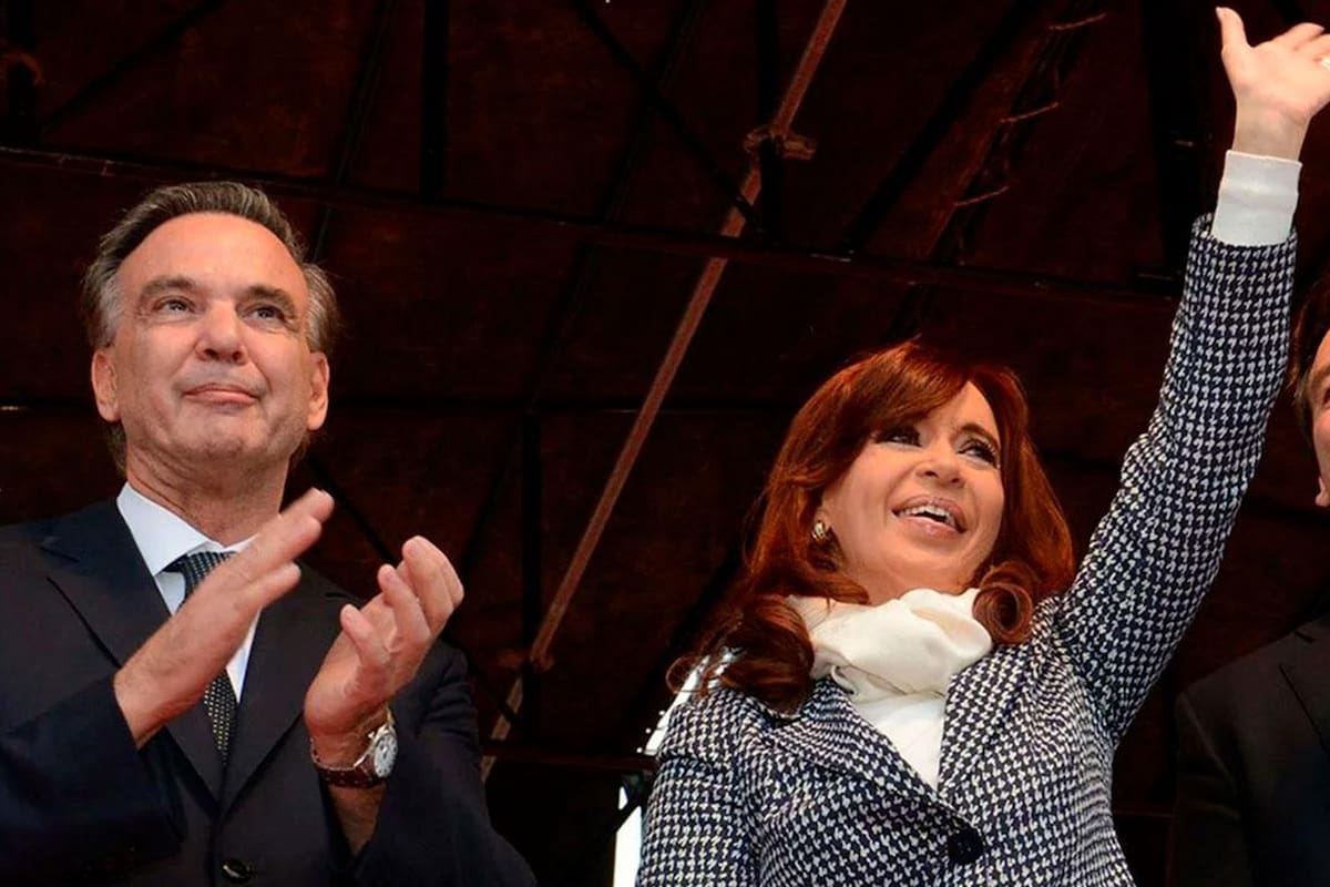 Miguel Pichetto junto a Cristina Kirchner en un acto oficial