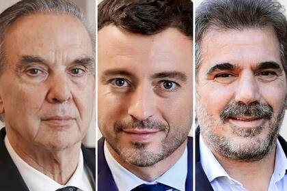 Miguel Pichetto, Rodrigo de Loredo y Cristian Ritondo, los jefes de los bloques opositores dialoguistas
