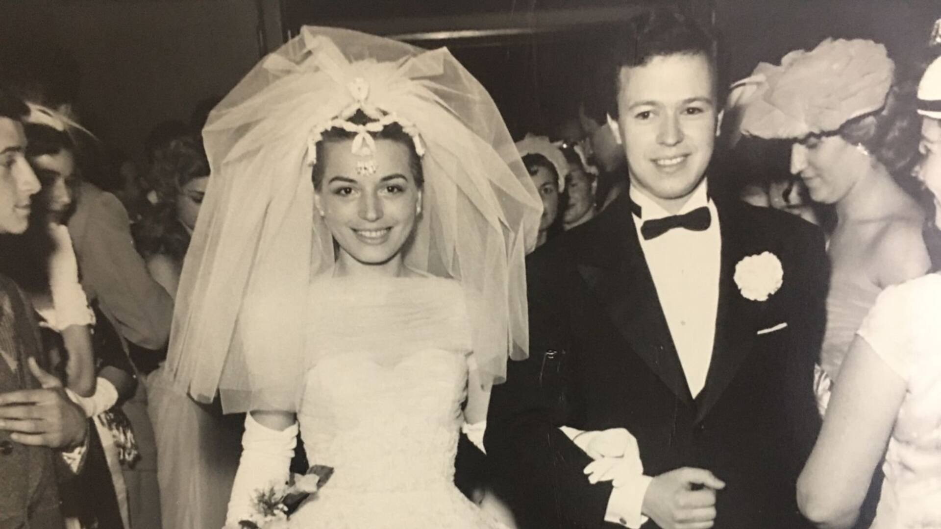 Miguel Romano y Mercedes López Paredes en una imagen de su boda