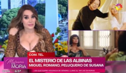 Miguel Romano y su hija revelaron el método que empleaban para la melena de Susana Giménez (Foto: Captura TV)