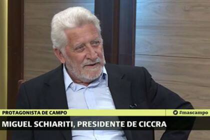 Miguel Schiariti, presidente de Ciccra