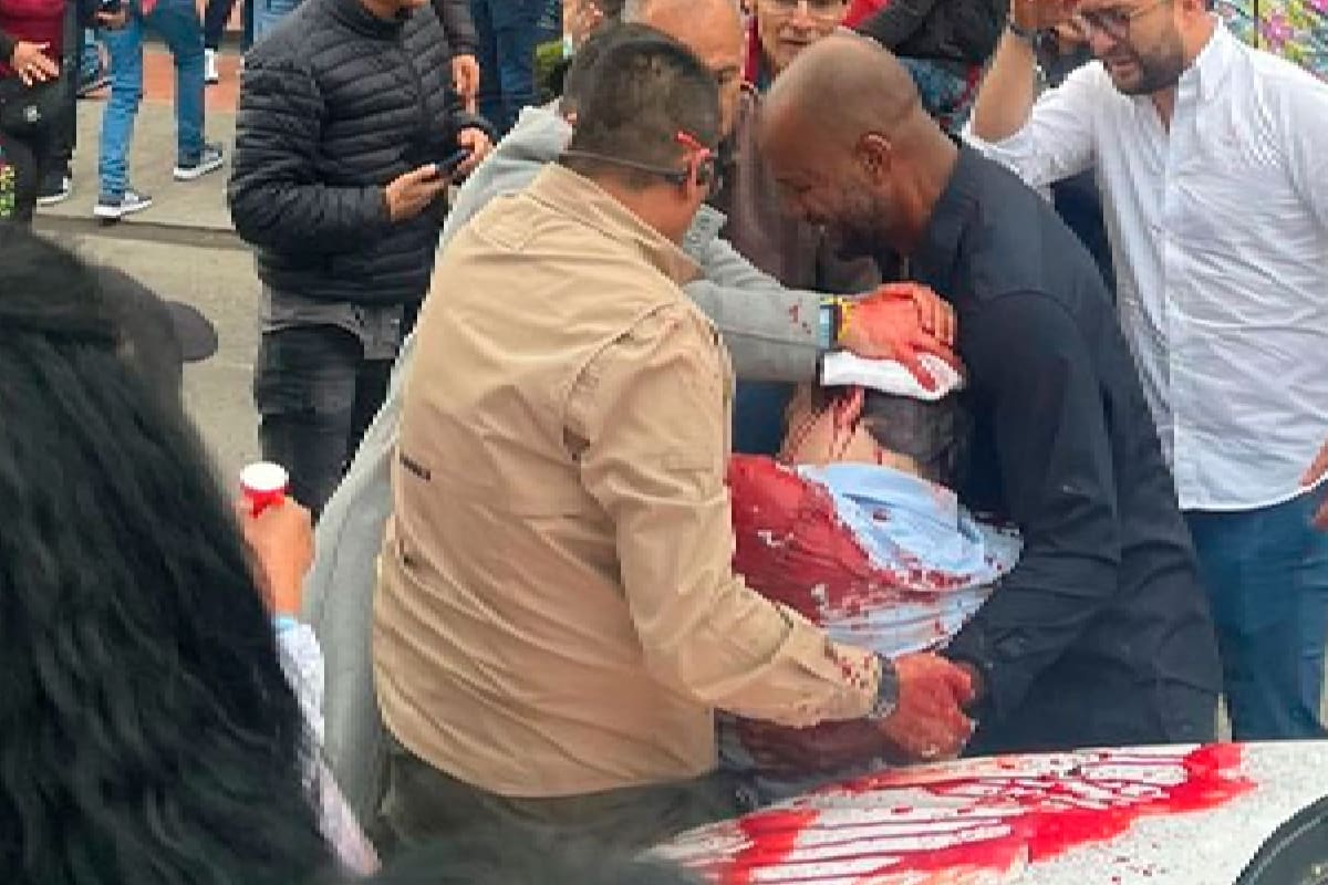 Miguel Uribe Turbay, tras el atentado