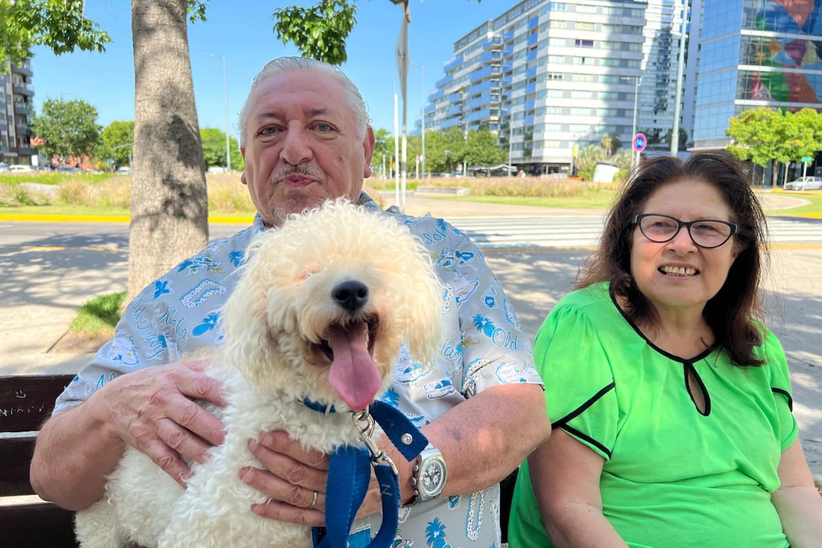 Miguel y Mirta adoptaron a Terri en noviembre
