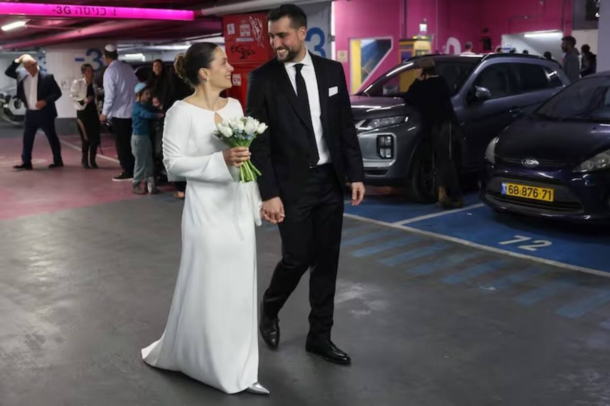 Mijael Marianoff y Lior se casaron en el subsuelo de un shopping en Tel Aviv