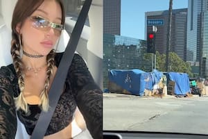 Mikaela, una modelo de OnlyFans, fue duramente atacada en redes por llorar por la pobreza extrema desde un Tesla