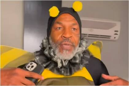 Mike Tyson, disfrazado de abeja para un programa de TV estadounidense