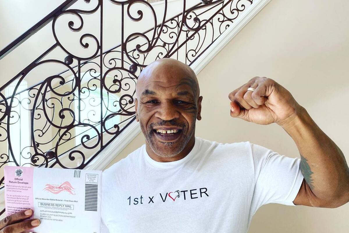 Mike Tyson mostró en redes que votó en la elección. Crédito: Instagram