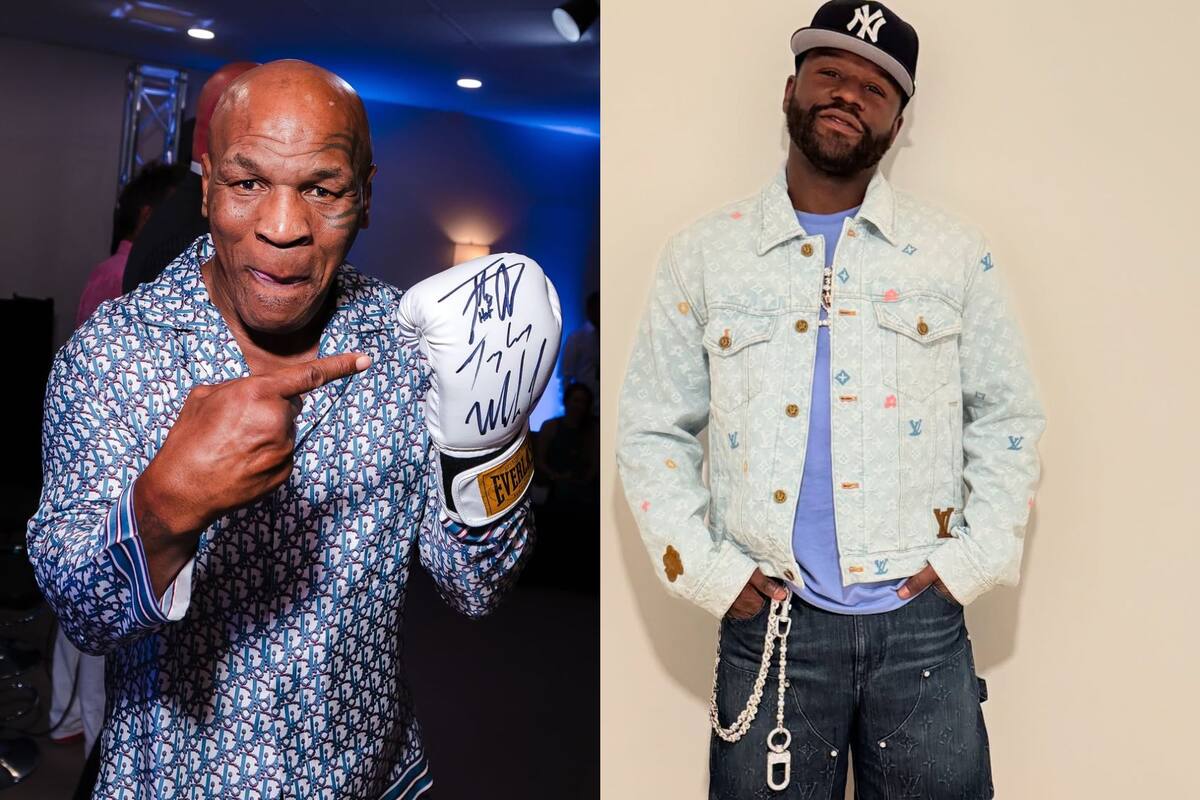 Mike Tyson y Floyd Mayweather pelearán en 2026 (Instagram @floydmayweather/@miketyson)