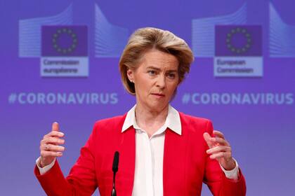 Mil muertos en Bélgica, Ursula von der Leyen en conferencia de prensa