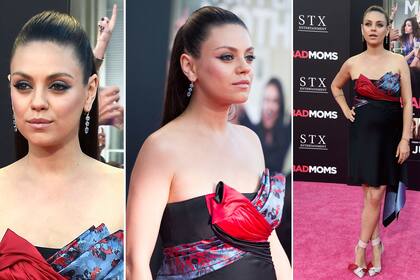 Mila Kunis, muy sexy sobre la red carpet