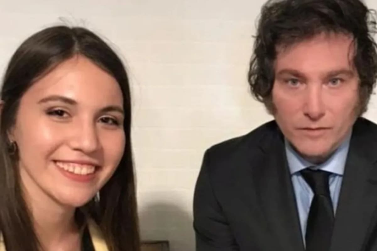 Mila Zurbriggen y Javier Milei