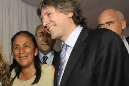 Milagro Sala y Amado Boudou