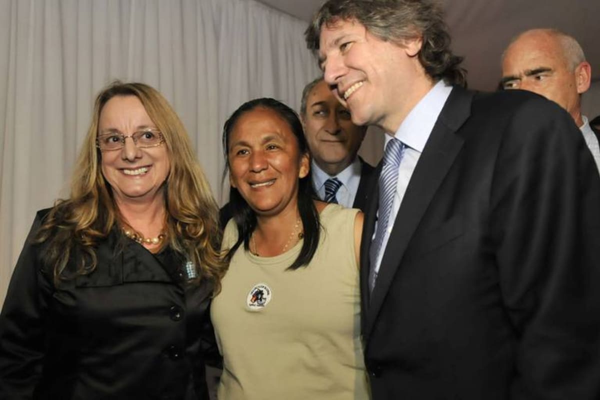 Milagro Sala y Amado Boudou