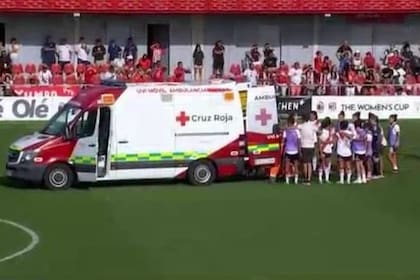 Milagros Otazú, de River Plate, se descompensó y tuvo que ser trasladada en ambulancia a un hospital en Alcalá, Madrid