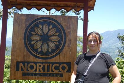 Milagros Paulón en uno de los primeros recorridos que organizó el IICA por fincas de Costa Rica