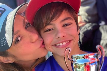 Milan, hijo de Shakira y Gerard Piqué, demostró su gusto por el futbol