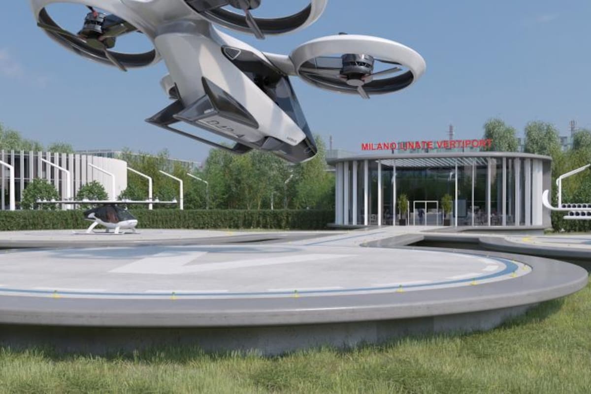 Milán tiene un plan para ofrecer un servicio de taxis voladores en 2026 durante los Juegos Olímpicos de Invierno