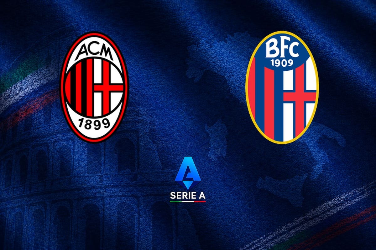 Milan y Bologna disputaron uno de los encuentros de la jornada del fútbol italiano