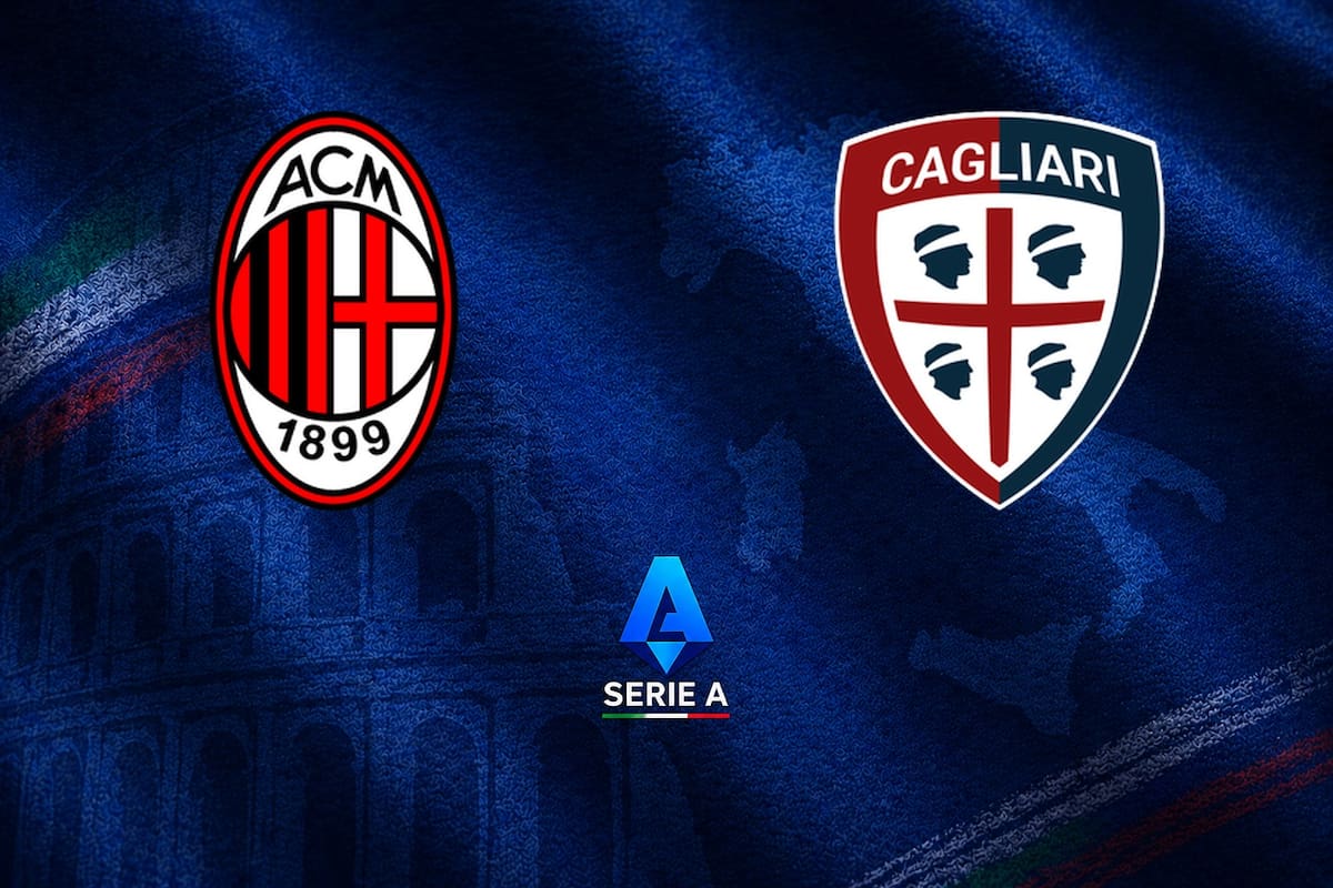 Milan y Cagliari disputaron uno de los encuentros de la jornada del fútbol italiano