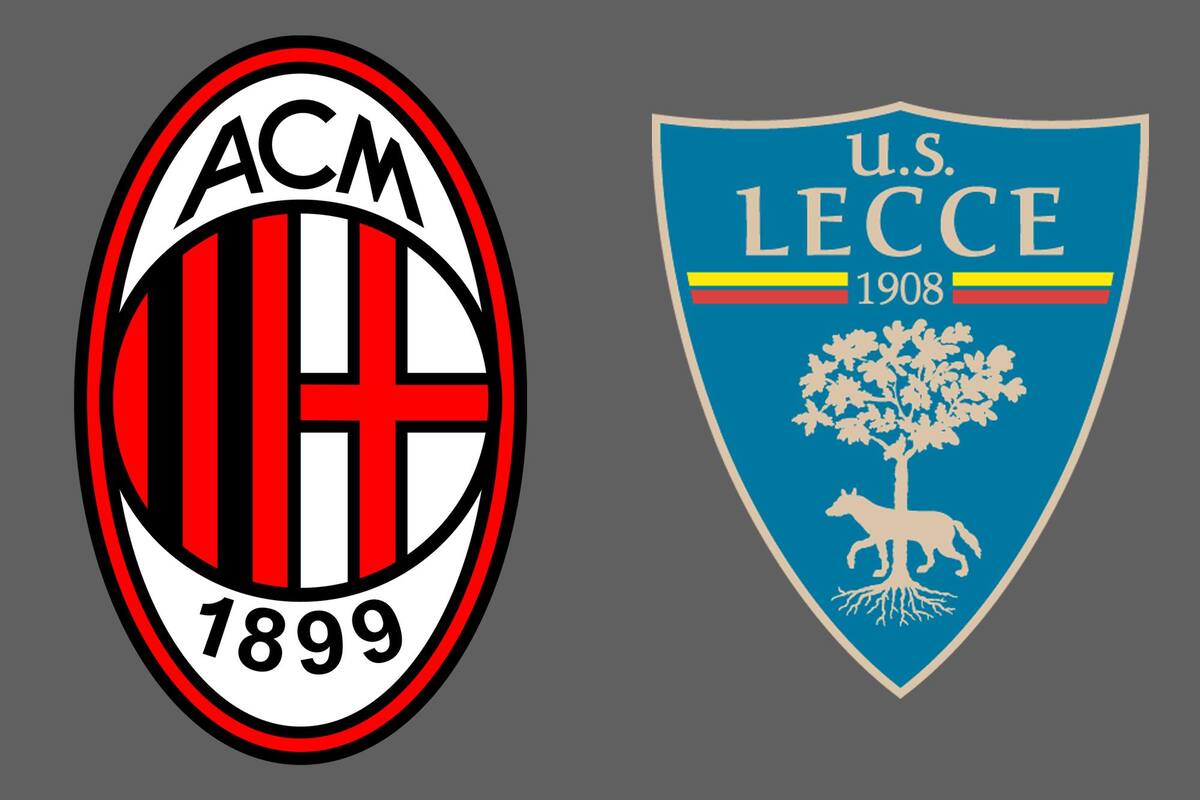 Milan y Lecce disputaron uno de los encuentros de la jornada del fútbol italiano